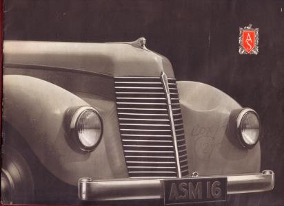 Sales brochure: 1946 Armstrong Siddeley Lancaster & Hurricane